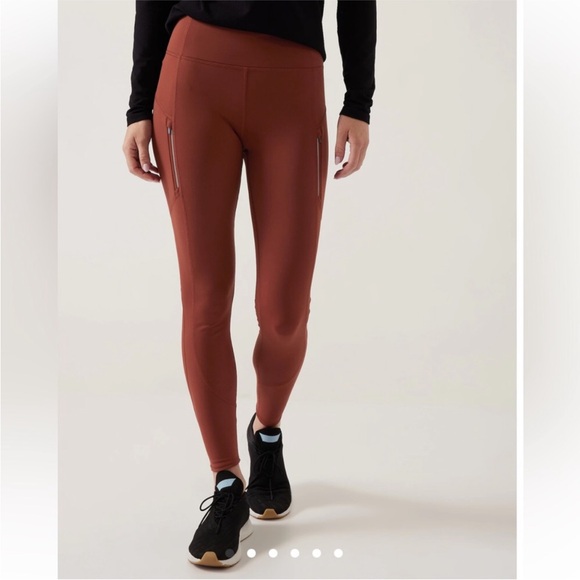 Athleta Rainer Tight in Rust - Picture 2 of 9